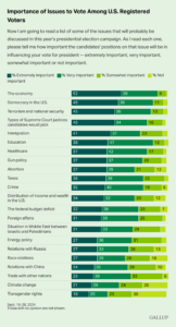 Gallup: Economy Most Important Issue to 2024 Presidential Vote